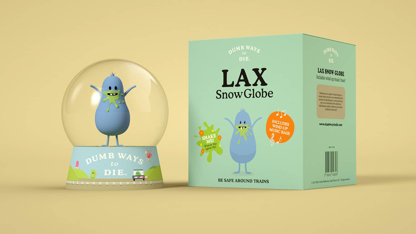 Lax snow dome packaging